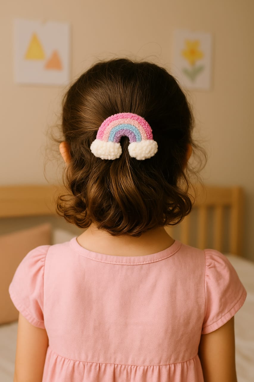 π Whimsical Punch Needle Hair Clips β Girly Collection πβ¨