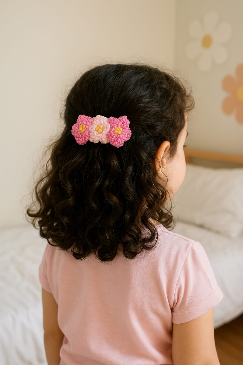 π Whimsical Punch Needle Hair Clips β Girly Collection πβ¨