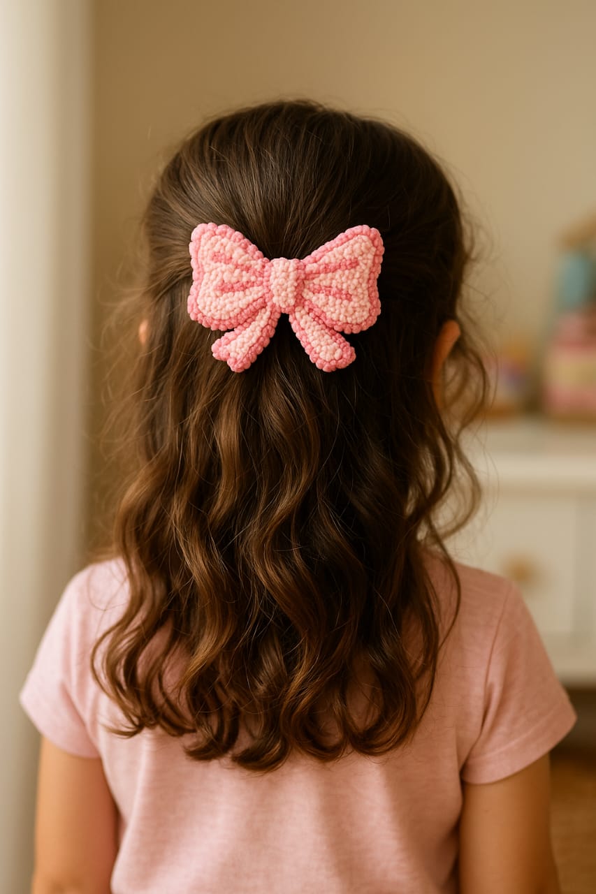 π Whimsical Punch Needle Hair Clips β Girly Collection πβ¨