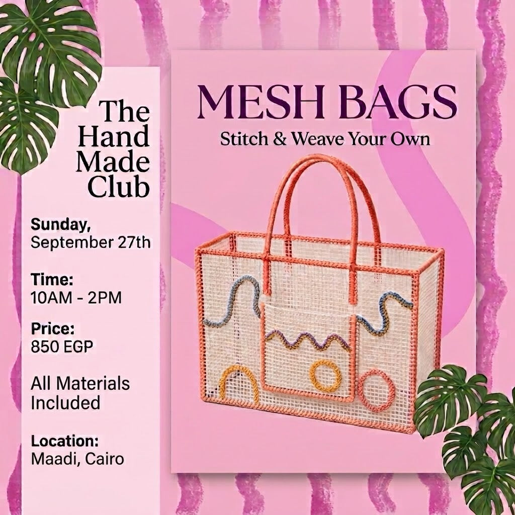 🌸 Mesh Bags Workshop (Stitch & Weave Your Own) 🌸
