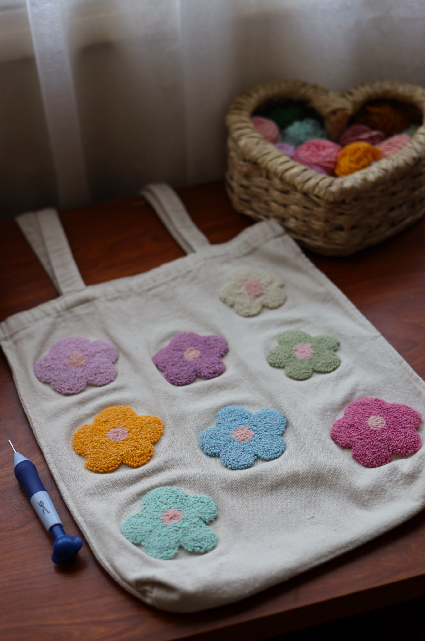Punch Needle Tote Bag Kit