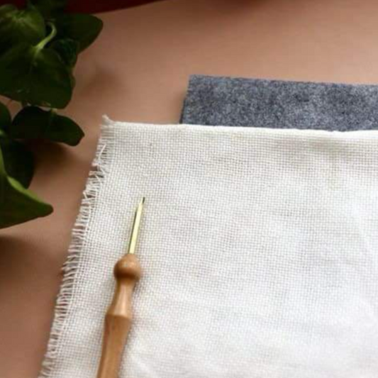 Regular Punch Needle + primary cloth
