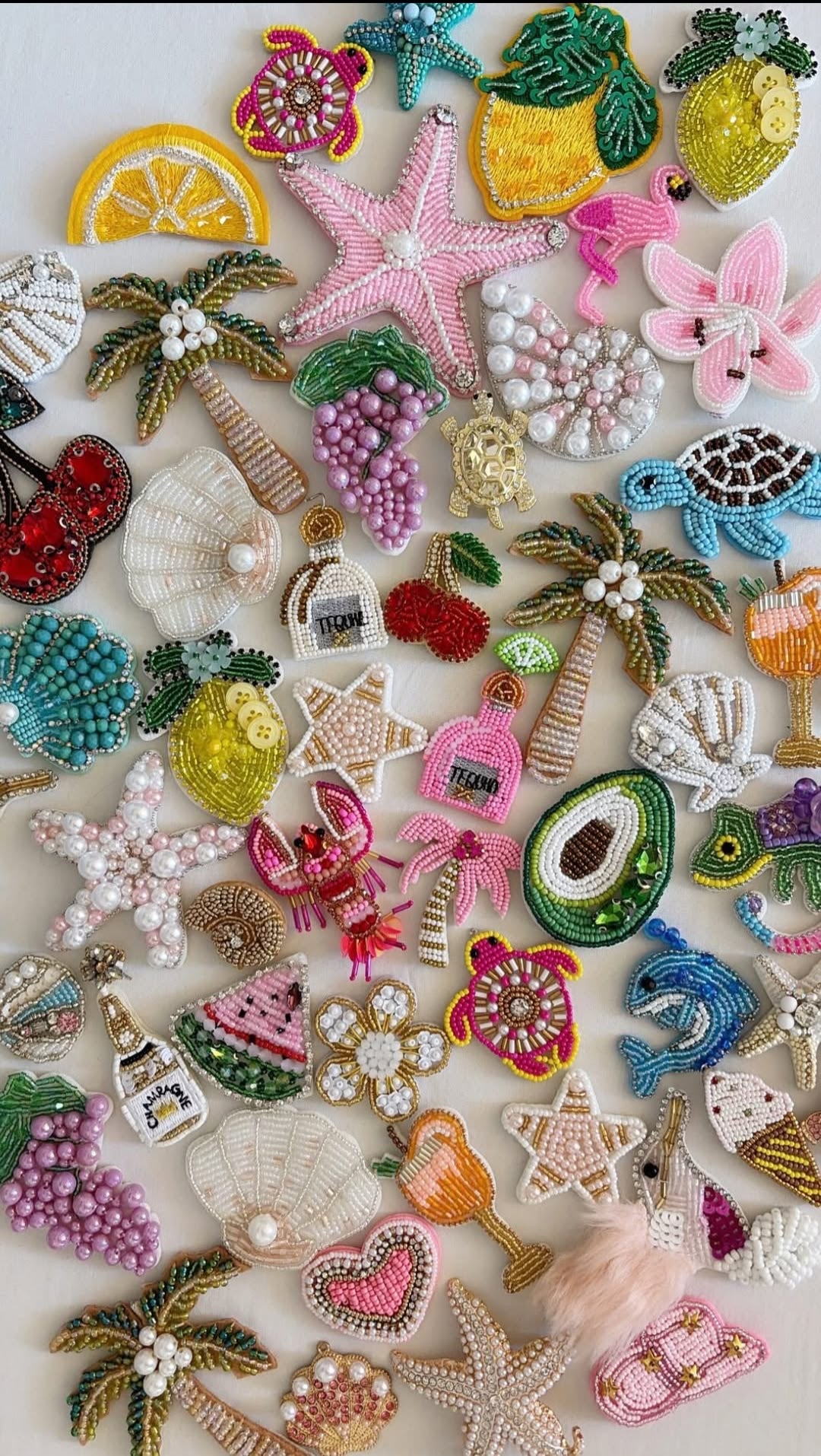 Beaded embroidered workshop 🧵🪡